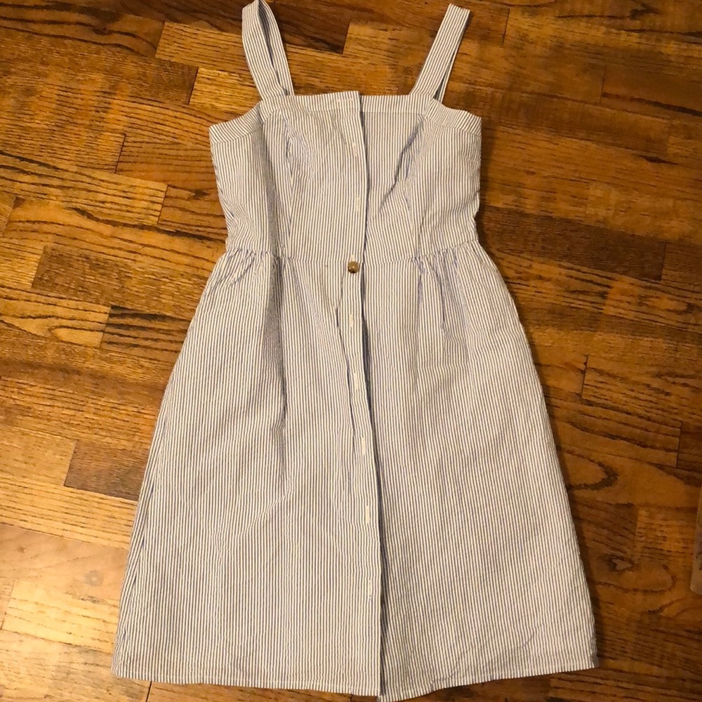 Vertical striped J Crew dress